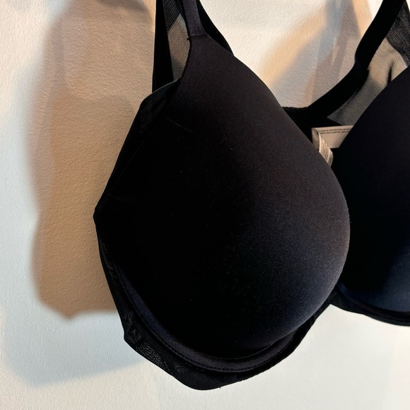 WACOAL Sz 40D Bra Padded Underwire Sheer Criss Cross Panels Adjustable Straps - Picture 2 of 8